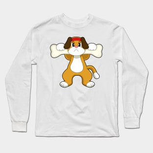 Dog Bodybuilder Bone Long Sleeve T-Shirt